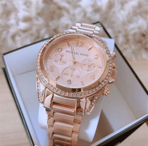 Women's Michael Kors Blair Rose Gold And Gold 